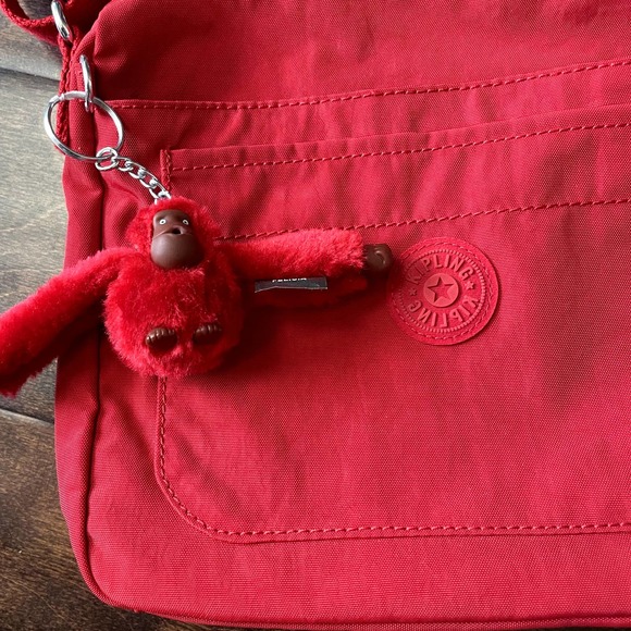 Kipling Sebastian Crossbody Bag in Signature Red Nylon OS - Picture 5 of 16